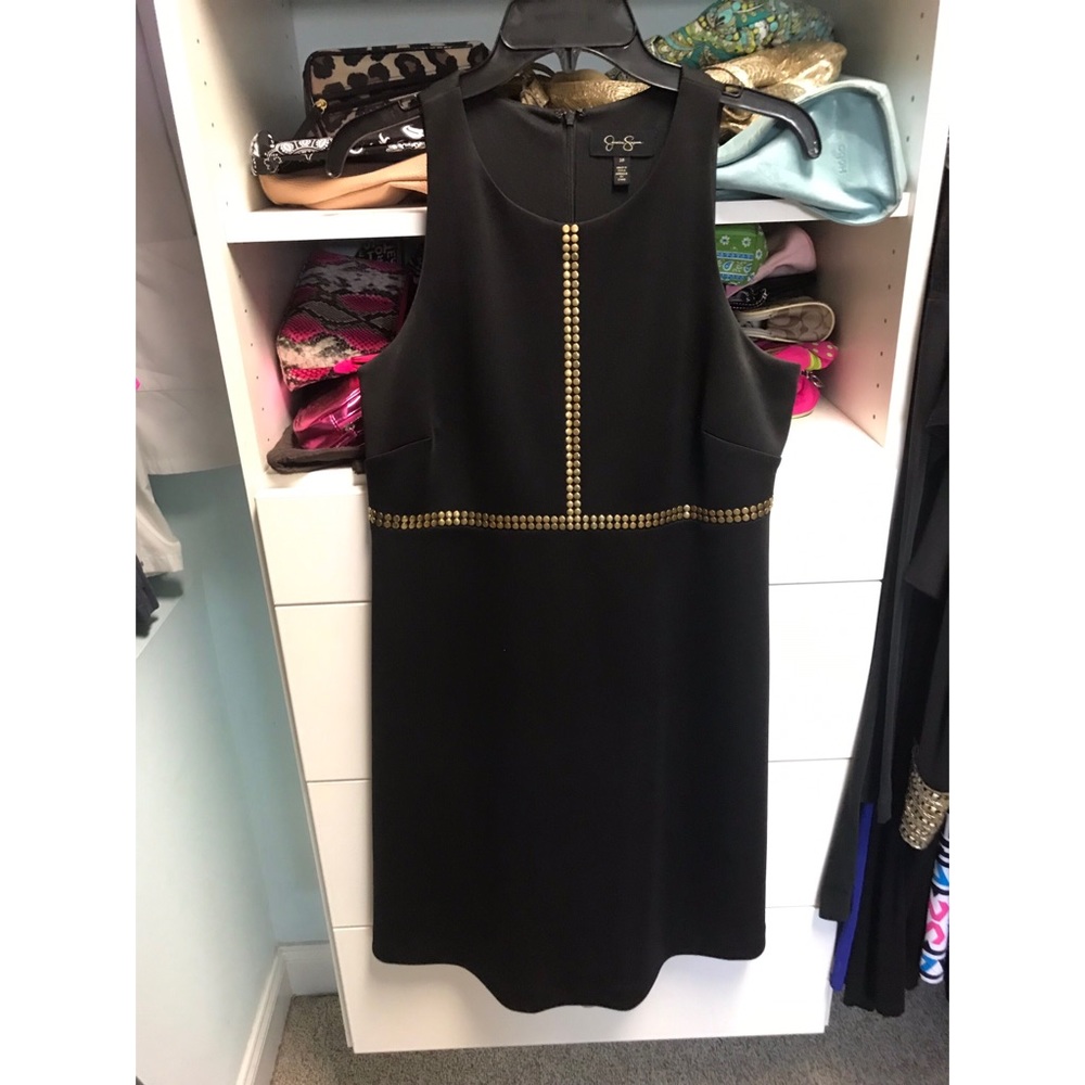 Jessica Simpson Black Dress W/ Stud Detail Size 10